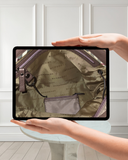 Burberry Tote Bag Nylon Leather Brown Dark Brown