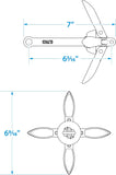 Seachoice Folding Grapnel Anchor For Small Craft And Dinghies