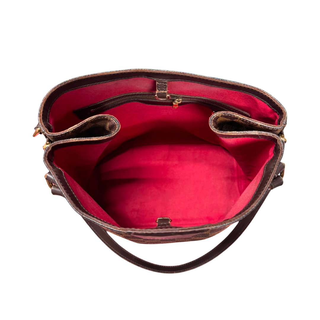 Louis Vuitton Cabas Rivington in Damier Ebene Shoulder Bag