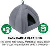 Furhaven Cat Bed Cave For Indoor Cats And Small Dogs Heather Gray Small