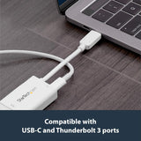 StarTech.com USB C To VGA Adapter With Power Delivery CDP2VGAUCPW