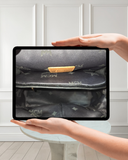 MCM Stark Visetos Studded Backpack Black Gold