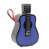 FP528S Portable GuitarShaped Bluetooth Speaker With Solar Charging And LED Light