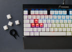 CORSAIR Gaming PBT DoubleShot Keycaps Full 104/105 Keyset White