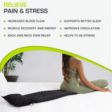 ProsourceFit Ki Acupressure Mat And Pillow Set With Natural Linen For BackNeck Pain Relief And Muscle Relaxation