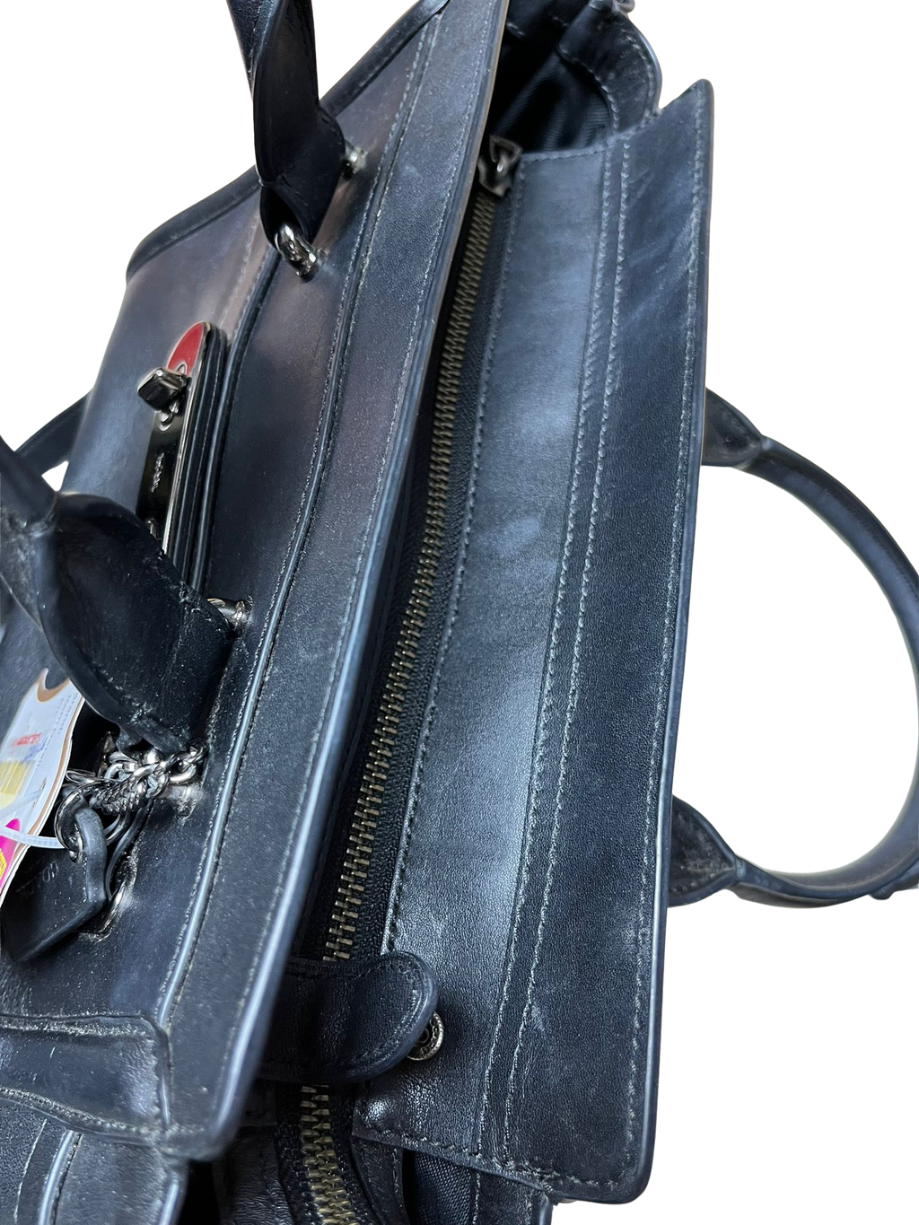 Coach Swagger 27 Black Leather Handbag