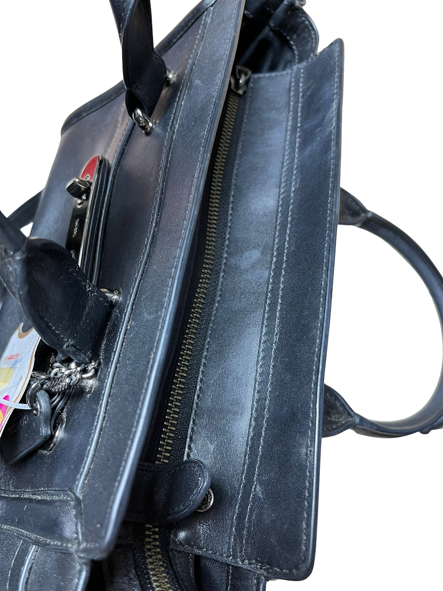 Coach Swagger 27 Black Leather Handbag