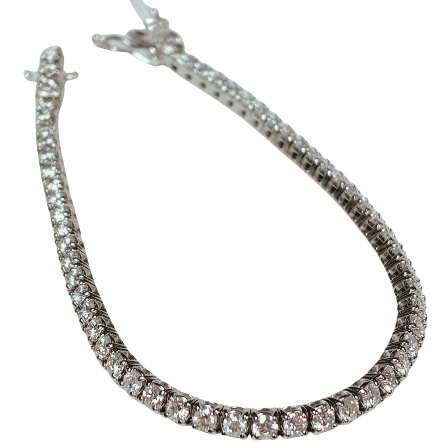 18KWG Classic Diamond Tennis Bracelet 8.3GM