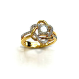 18KYG Diamond Star Ring