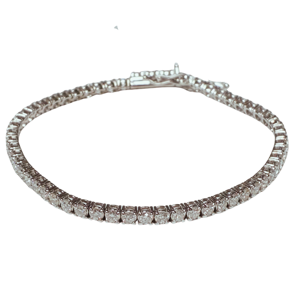 18KWG Classic Diamond Tennis Bracelet 8.3GM