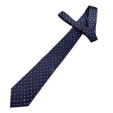 Dunhill Dark Blue with Red Dots Necktie