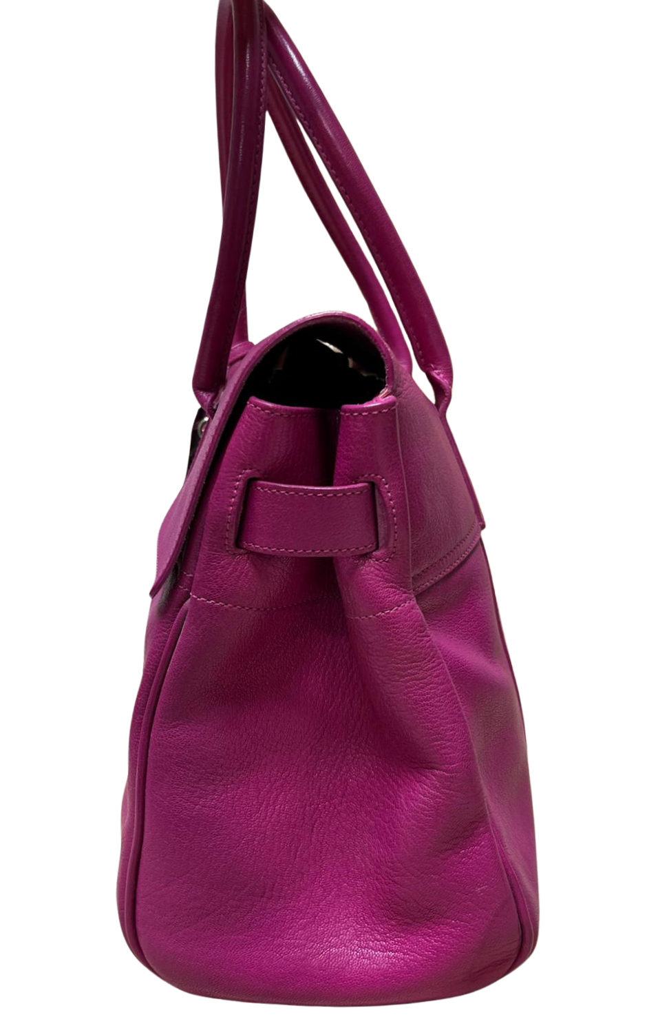Mulberry Pink Pebbled Leather Bayswater Satchel