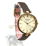 Kate Spade, KSW1580 Holland Rainbow Glitter Leather 34mm Ladies Quartz Watch