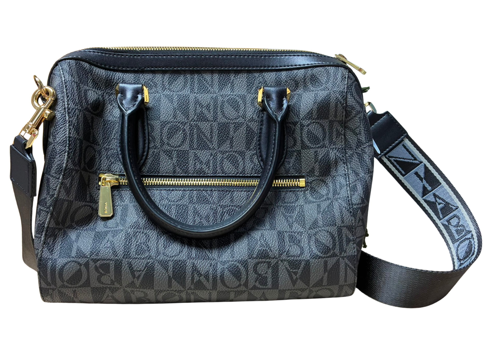 Bonia 801391315083 Martina Monogram Satchel Bag
