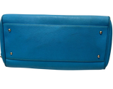 Braun Buffel Leather Tote Blue