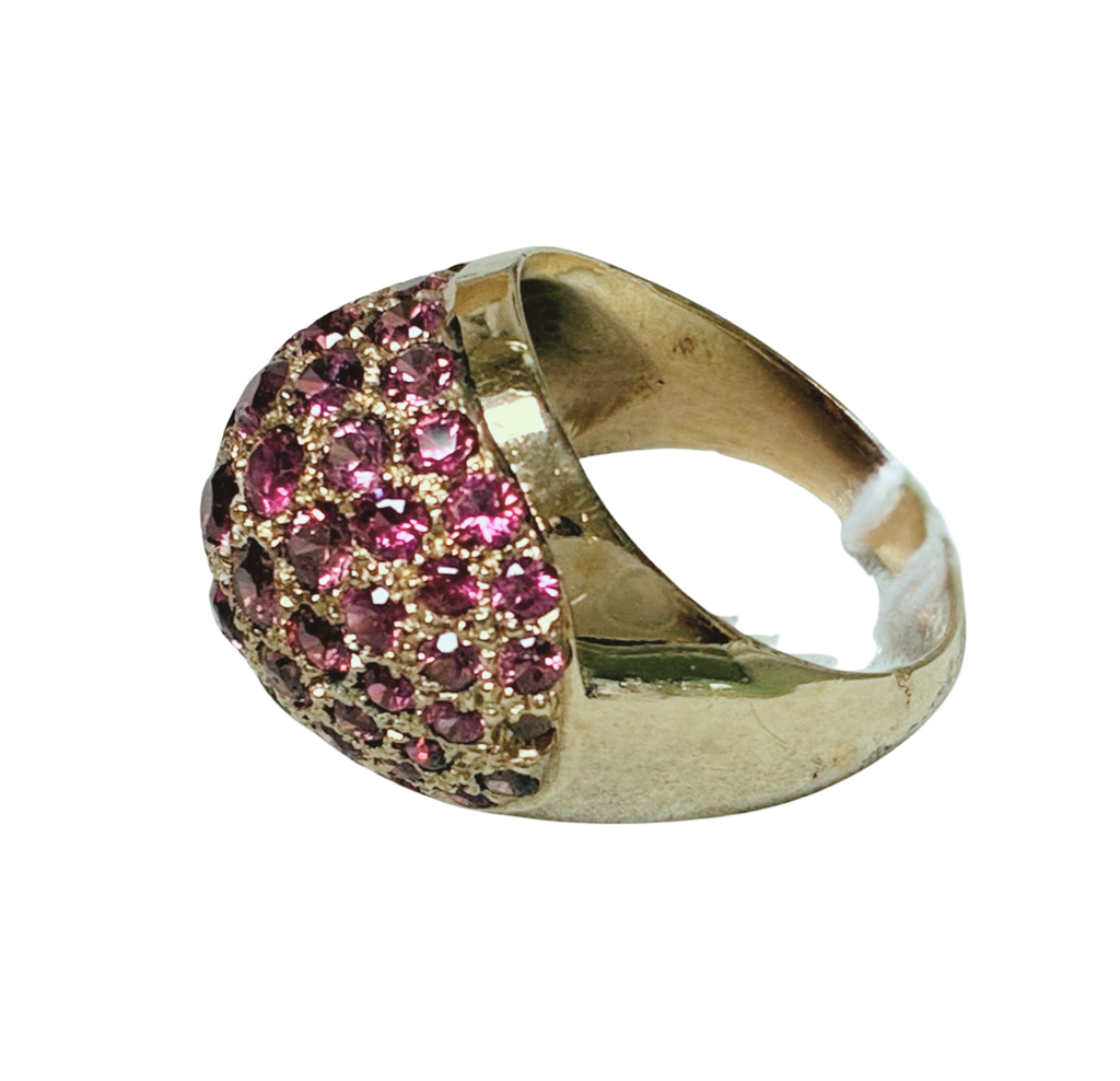 18K YG Ruby Ring 6.1G Size 11