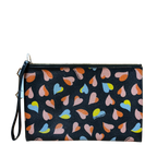 Bimba Y Lola Black Leather Wristlet