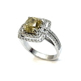 18KWG Yellow Diamond Ring