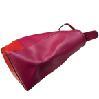 Coach Saffiano Leather Medium East West Tote Bag Cranberry