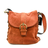 Coach F3S-9486 Brown Suede Shoulder Bag