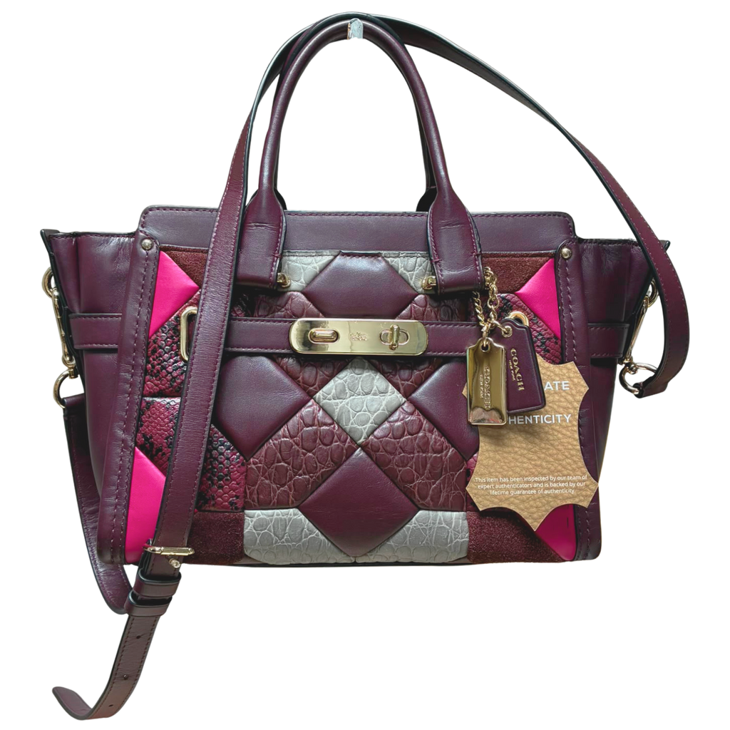 Coach Swagger 27 in Canyon Quilt Exotic Embossed Leather