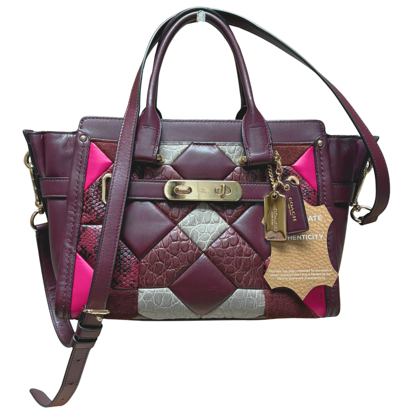 Coach Swagger 27 in Canyon Quilt Exotic Embossed Leather