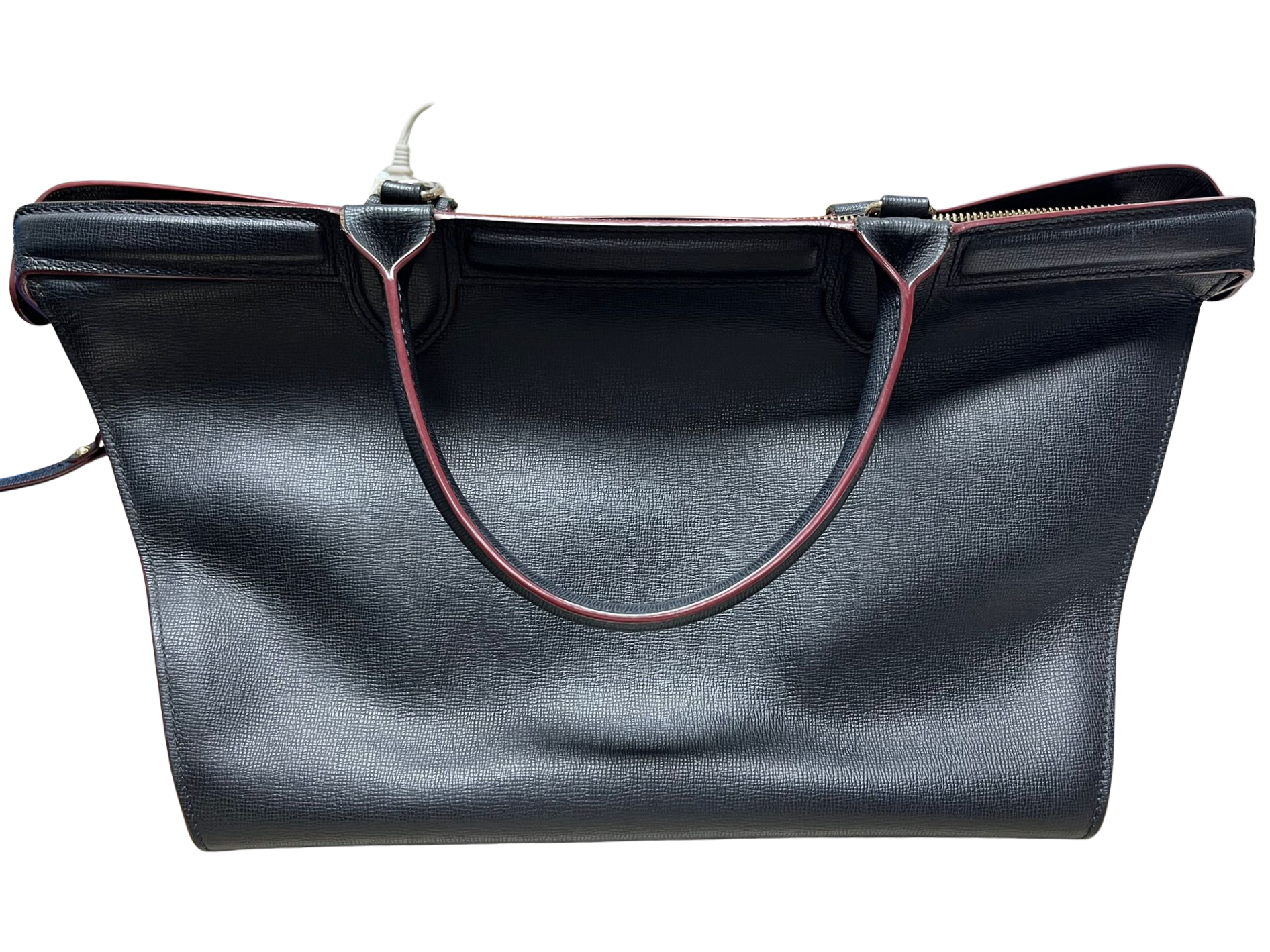 Longchamp Le Pliage Heritage Tote Black Leather Secondary image