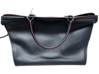 Longchamp Le Pliage Heritage Tote Black Leather