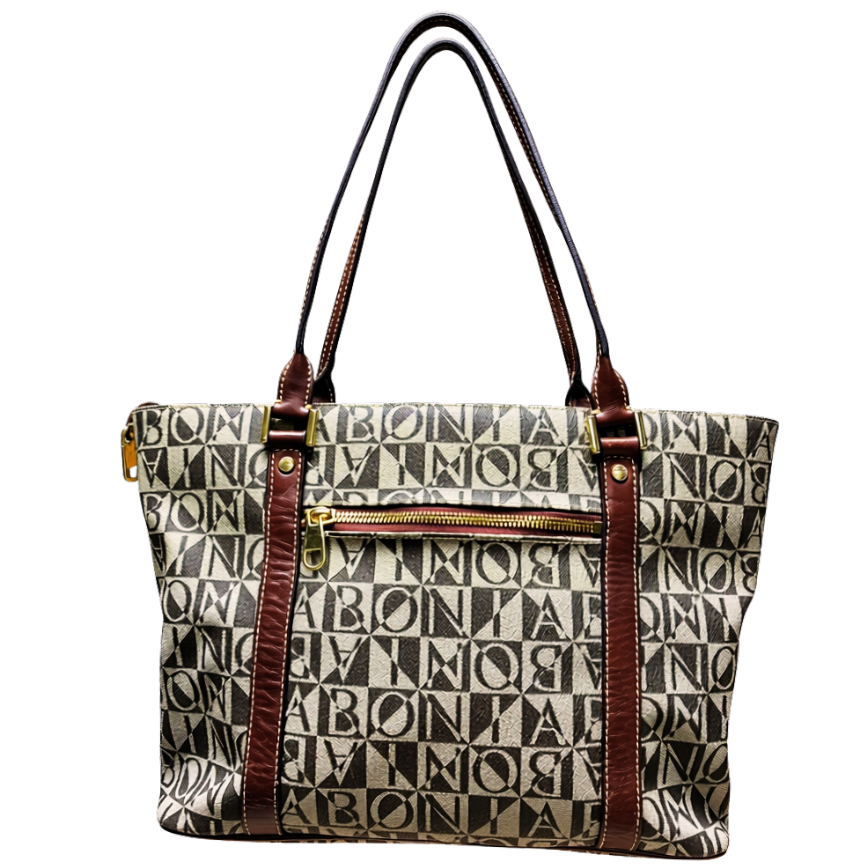 Bonia Monogram Tote Bag