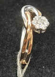 18K YG/WG Diamond ring