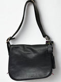 Coach Patricia Legacy Black Leather Shoulder Bag