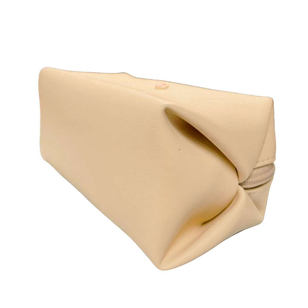Bvlgari Emirates Pouch Beige Faux Leather