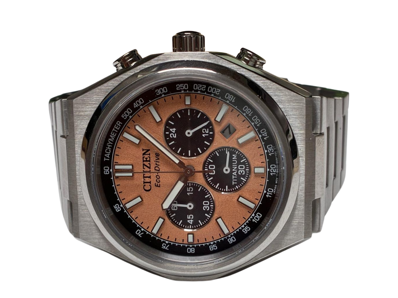 Citizen Mens Chronograph EcoDrive Watch Titanium Strap Secondary image