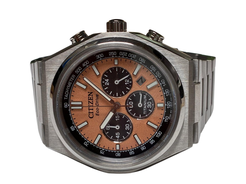 Citizen Mens Chronograph EcoDrive Watch Titanium Strap