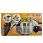Dual Usage Stainless Steel Pressure Cooker Set