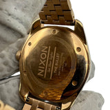 Nixon Men's Quartz Gold Color Watch See Your Sights The Bullets