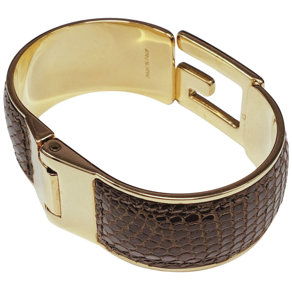 Gucci G Logo Hinged Bangle Bracelet 65G With Box