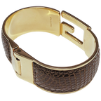 Gucci G Logo Hinged Bangle Bracelet 65G With Box