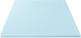 Best Price Mattress 1.5 Inch Ventilated Memory Foam Mattress Topper Queen Blue