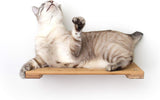 CatastrophiCreations Cat 18in Shelf Handcrafted Elevated Wall English Chestnut Bamboo