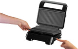 Braun SnackMaker 5 SM5001 - Sandwich and waffle maker with premium non-stick coating removable plates, 800W, black color