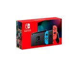 Nintendo Switch, HAC-001(-01) Extended Battery Life With Neon Blue And Neon Red Joy‑Con