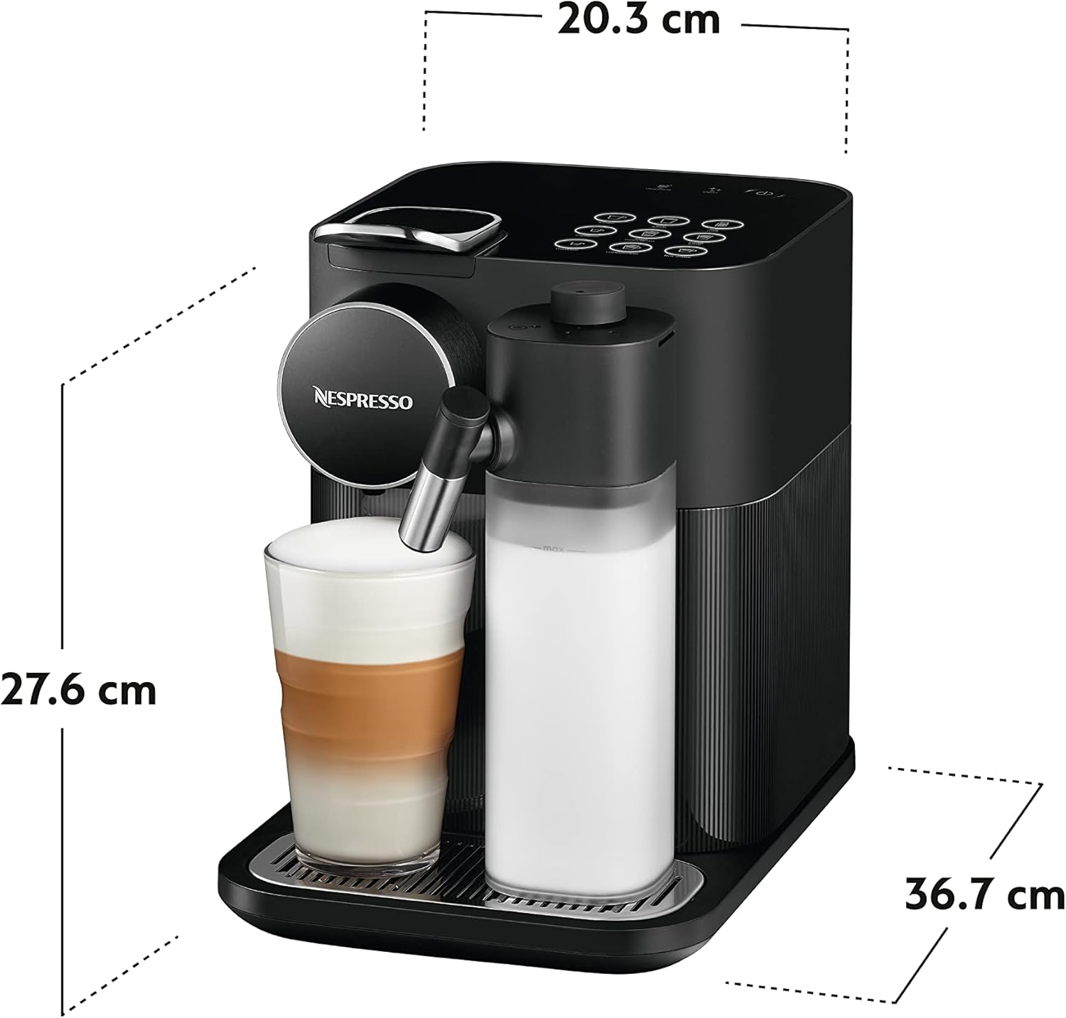 Nespresso Gran Lattissima Coffee Machine Black