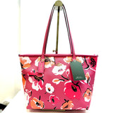 Coach Floral Poppy Design Pink Leather Bag