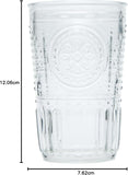 Bormioli Rocco Romantic Water Glass Set Of 4 10.25oz Premium Glass Set