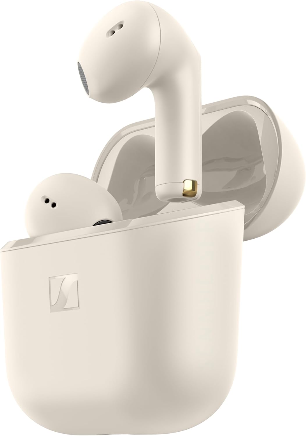 Sennheiser ACCENTUM Open Wireless Earbuds, Open Design, Smart Touch Controls, Comfortable Breathable Fit, Up to 28H Battery, Quick Charging, IPX4, Clear Call Quality, Cream