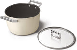 Smeg CKFC2611CRM NonStick Casserole With Lid 26cm Cream