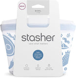 Stasher Silicone 1-Cup Bowl Food Storage Bag, Clear