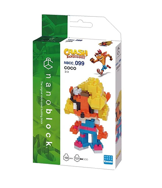nanoblock - Coco [Crash Bandicoot], Character Collection Series Building Kit,NBCC-099