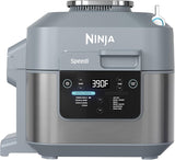 Ninja Speedi 10in1 Rapid Cooker, Air Fryer and Multi 5.7L, Meals for 4 in 15 Minutes, Fry, Steam, Grill, Bake, Roast, Sear, Slow Cook & More, Cooks Portions, Sea Salt Grey, Ninja ON401
